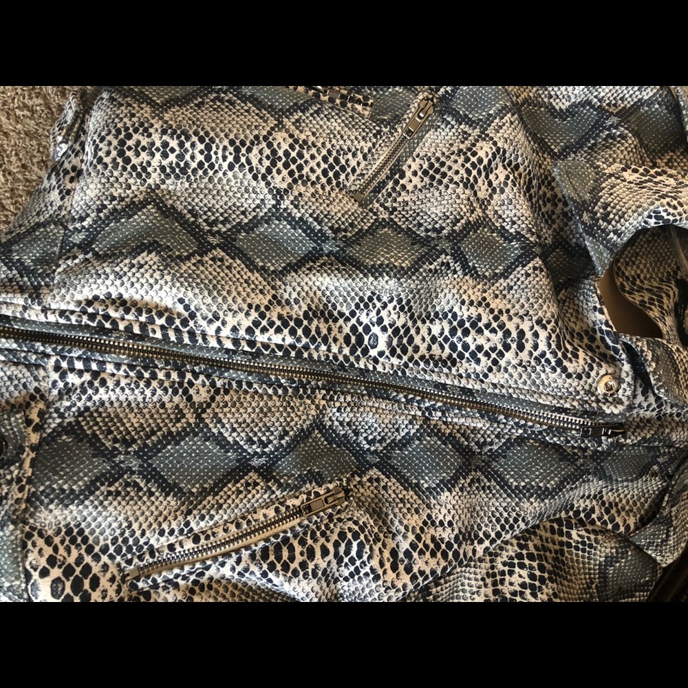 Nwot Fate Python Moto Jacket - image 8